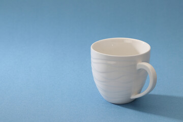 empty cup and saucer isolated