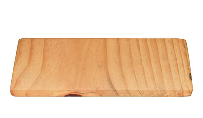 Wood cutting board isolated on a white background with clipping path.