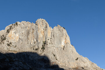 view of rocky mountains in the basque country