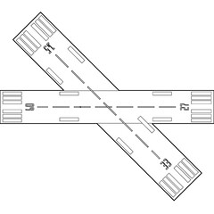 intersecting runway