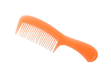 Orange comb isolated on white background. Object with clipping path.