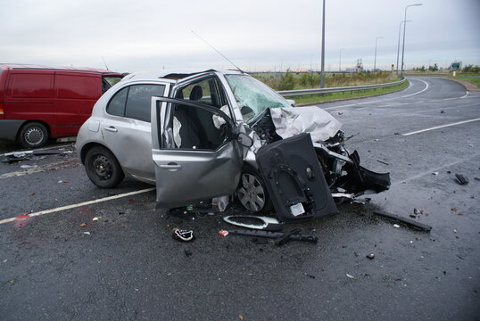 Hi Impact road traffic collision, car crash, police incident