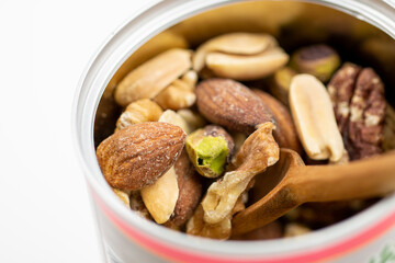 mixed nuts for healthy eating lifestyle 