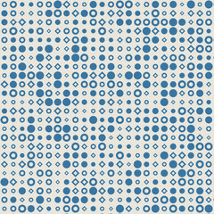 Abstract Color Halftone Dots generative art background illustration