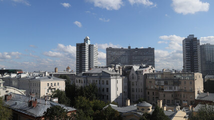 Fototapeta na wymiar panorama of moscow russia