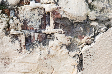 Old brick wall. As vintage grunge background