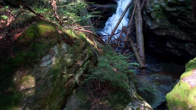 Hochfall Wasserfall bei Bodenmais im Bayerischen Wald Deutschlnad