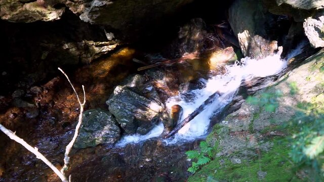 Hochfall Wasserfall bei Bodenmais im Bayerischen Wald Deutschlnad