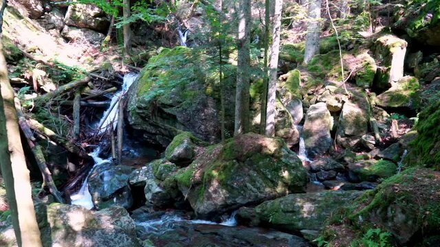 Hochfall Wasserfall bei Bodenmais im Bayerischen Wald Deutschlnad