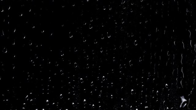 Raindrops on the window glass. Alpha channel included. Png+alpha.