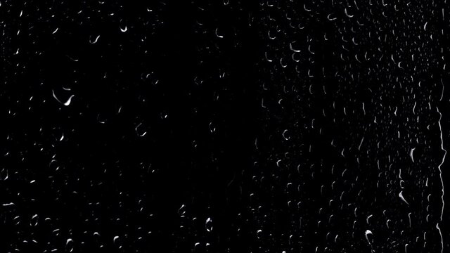 Raindrops on the window glass. Alpha channel included. Png+alpha.