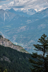 Trekking in Aosta Valley, location Tet Du Mond