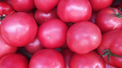 red fresh raspberry tomatoes