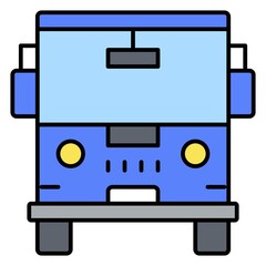 Bus icon, Summer vacation related vector
