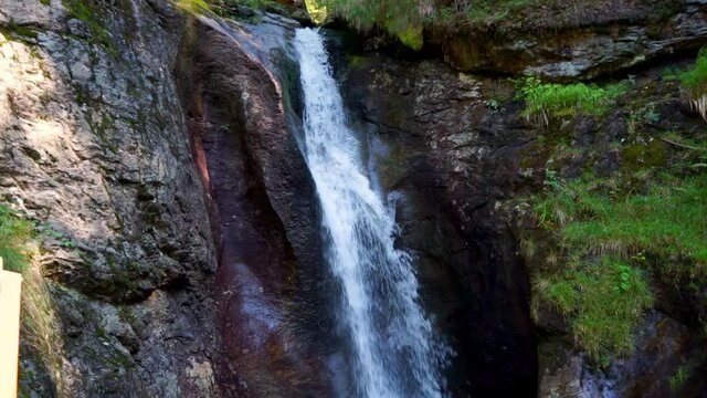 Hochfall Wasserfall bei Bodenmais im Bayerischen Wald Deutschlnad