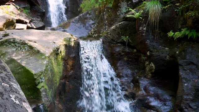 Hochfall Wasserfall bei Bodenmais im Bayerischen Wald Deutschlnad