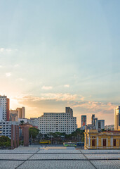 Fototapeta premium Belo Horizonte downtown skyline at sunset