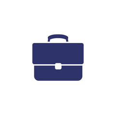 briefcase icon on white, vector