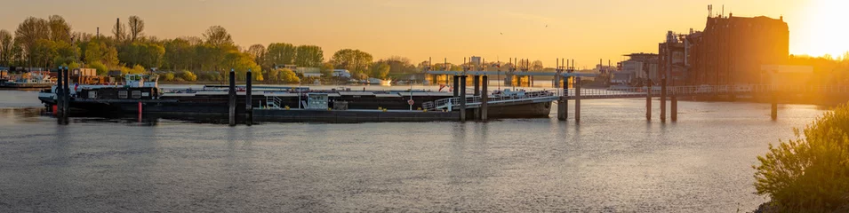 Deurstickers Binnenschiffhafen Billwerder Bucht © DJ Fotoselect