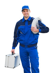 Electrician Worker Construction Contractor Isolated