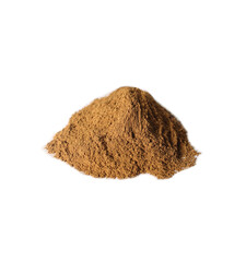 turmeric spice on a white background