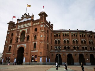 Fototapeta premium MADRID - ESPANHA / 2019 - 03 / Praça de touros(Plaza de toros) em madrid, arena de eventos