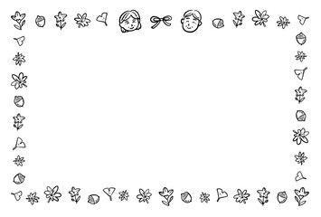 敬老の日のフレーム　1色