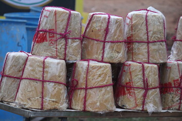 jaggery stall in Medaram Jaathara, a tribal congregation held in India