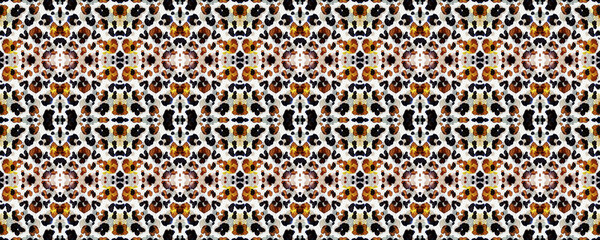 Leopard print. Drawing Wild Illustration. Fashion 