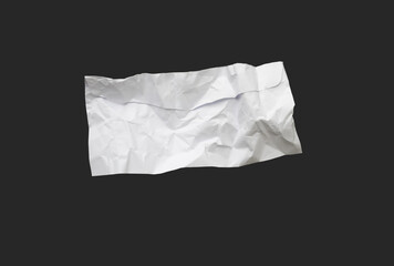 White ripped note, notebook paper stuck with sticky tape on black background.