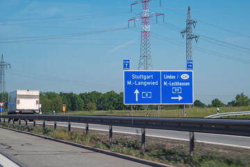 Autobahn 8, Stuttgart, M.-Langwied, Lindau