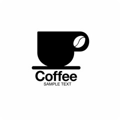 Coffee cup logo symbol vector icon
