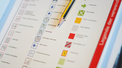 Legende vom Feuerwehrplan