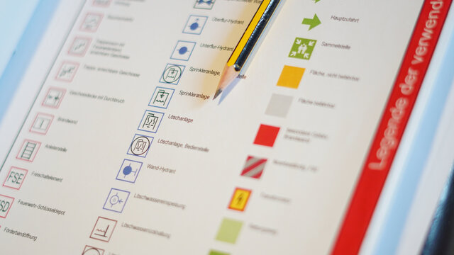 Legende vom Feuerwehrplan