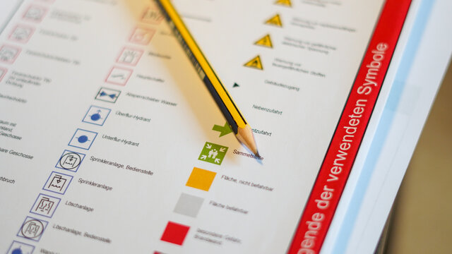 Legende vom Feuerwehrplan