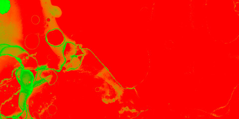 Obraz premium Aquarelle Template. Splashing Design. Red Green Red Green Aquarelle Template. Alcohol Ink Texture. Acrylic Style. Graphic Wallpaper. Smoke Paint. Effect.