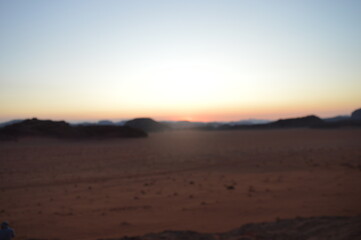 Fototapeta na wymiar Wadi Rum Sonnenuntergang