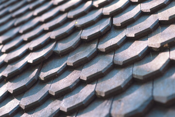 vintage wooden roof pattern