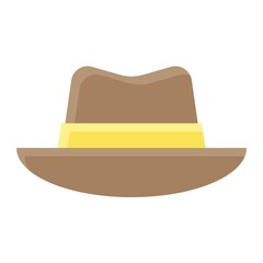 Sun hat icon, Summer vacation related vector