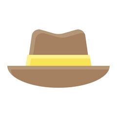 Sun hat icon, Summer vacation related vector