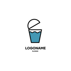 Cold drink logos, cold drink logos for fresh drink sellers and beverage providers. vector illustration