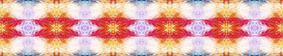 Tie Dye Background. Rainbow Natural Ethnic Illustration. Tribal Backdrop.  Pastel Violet, Blue and White Textile Print. Colorful Tie Dye Background.