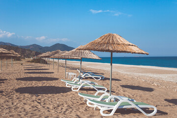 umbrellas on the beach