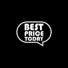 Best price today Thought chat bubble icon isolated on dark background