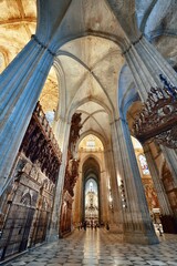 Fototapeta premium Seville Cathedral interior view