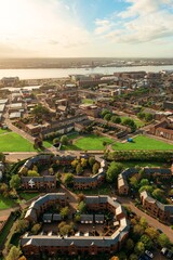 Obraz premium Liverpool skyline rooftop view