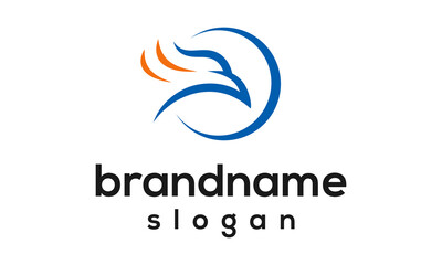 Fototapeta premium Simple eagle logo design vector