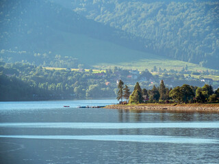 Miedzybrodzkie Lake on the Sola river in southern Poland