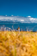 woman on the beach