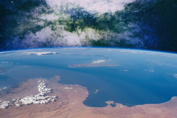 Beauty of galaxy , another world , stars in the universe. Elements of this image furnished by NASA.